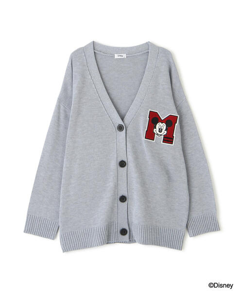 FREE'S MART(フリーズマート)の「〈ディズニーコレクション〉サガラワッペンニットカーディガン(カーディガン/ボレロ・レディース・グレー/ホワイト・FREE)」の6枚目の写真