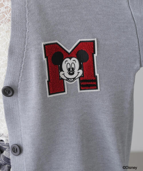 FREE'S MART(フリーズマート)の「〈ディズニーコレクション〉サガラワッペンニットカーディガン(カーディガン/ボレロ・レディース・グレー/ホワイト・FREE)」の16枚目の写真