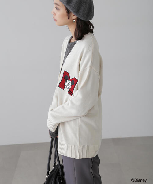 FREE'S MART(フリーズマート)の「〈ディズニーコレクション〉サガラワッペンニットカーディガン(カーディガン/ボレロ・レディース・グレー/ホワイト・FREE)」の20枚目の写真