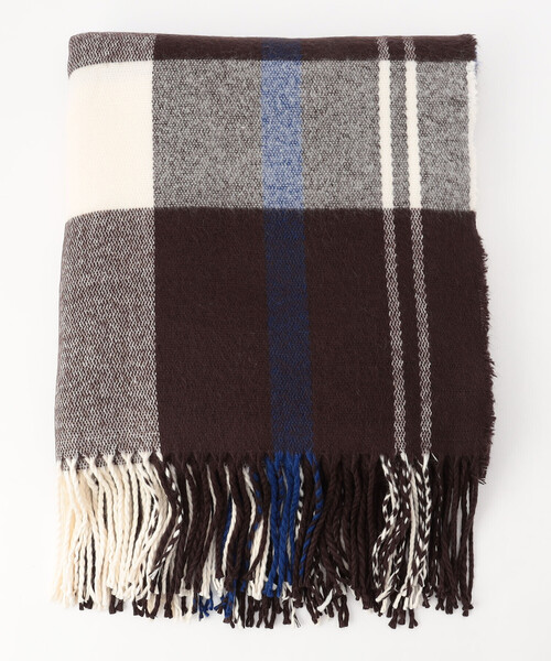 MONO COMME CA(モノコムサ)の「ポンチョストール(ストール/ショール・レディース・ベージュ系/ブルー系・FREE)」の10枚目の写真