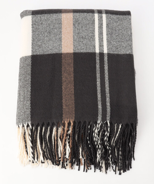 MONO COMME CA(モノコムサ)の「ポンチョストール(ストール/ショール・レディース・ベージュ系/ブルー系・FREE)」の11枚目の写真