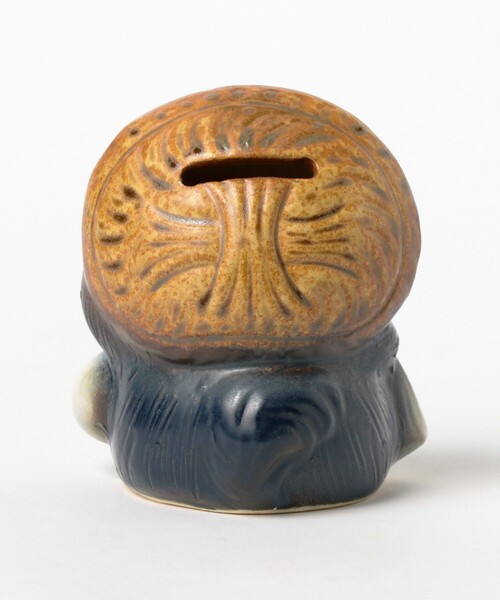 BEAMS JAPAN（ビームス　ジャパン）の「【別注】信楽焼 たぬき 貯金箱（インテリア雑貨・レディース・ネイビー/オレンジ・ONE SIZE）」の9枚目の写真