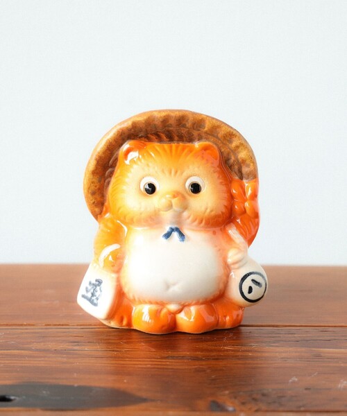 BEAMS JAPAN（ビームス　ジャパン）の「【別注】信楽焼 たぬき 貯金箱（インテリア雑貨・レディース・ネイビー/オレンジ・ONE SIZE）」の13枚目の写真