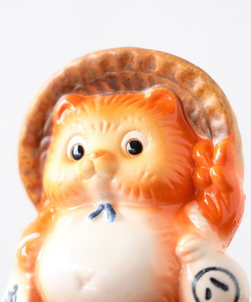 BEAMS JAPAN（ビームス　ジャパン）の「【別注】信楽焼 たぬき 貯金箱（インテリア雑貨・レディース・ネイビー/オレンジ・ONE SIZE）」の14枚目の写真