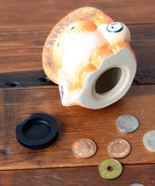 BEAMS JAPAN（ビームス　ジャパン）の「【別注】信楽焼 たぬき 貯金箱（インテリア雑貨・レディース・ネイビー/オレンジ・ONE SIZE）」の16枚目の写真