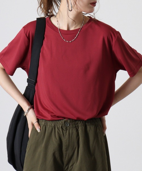 BEES BEAM(ビーズビーム)の「BEES BEAM ファンクショナルドライTシャツ(Tシャツ/カットソー・レディース・イエロー系1/イエロー系/オレンジ/ピンク系/バーガンディー/ピンク/グリーン/ブラック/ホワイト/レッド/ライム/ネイビー/ダークグレー/ロイヤルブルー/ターコイズブルー/サックスブルー/アーミー・XS/XXXL/S/XXL/XL/L/M)」の1枚目の写真