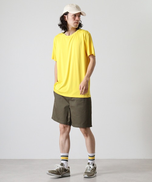BEES BEAM(ビーズビーム)の「BEES BEAM ファンクショナルドライTシャツ(Tシャツ/カットソー・レディース・イエロー系1/イエロー系/オレンジ/ピンク系/バーガンディー/ピンク/グリーン/ブラック/ホワイト/レッド/ライム/ネイビー/ダークグレー/ロイヤルブルー/ターコイズブルー/サックスブルー/アーミー・XS/XXXL/S/XXL/XL/L/M)」の21枚目の写真