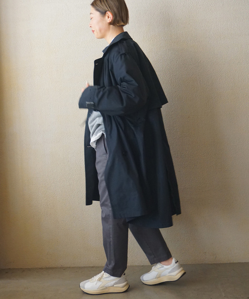 JOURNAL STANDARD LUXE(ジャーナルスタンダード ラックス)の「メモリーウェザービッグトレンチコート(トレンチコート・レディース・ネイビー・FREE)」の2枚目の写真