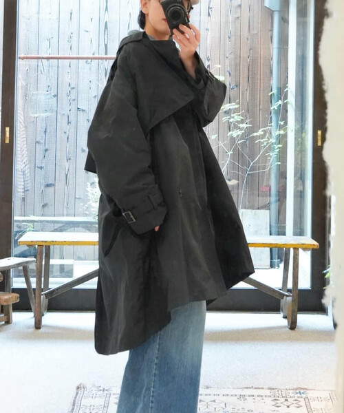 JOURNAL STANDARD LUXE(ジャーナルスタンダード ラックス)の「メモリーウェザービッグトレンチコート(トレンチコート・レディース・ネイビー・FREE)」の11枚目の写真