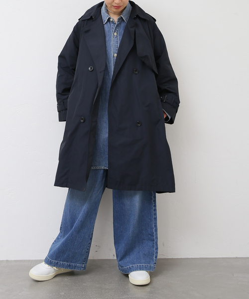 JOURNAL STANDARD LUXE(ジャーナルスタンダード ラックス)の「メモリーウェザービッグトレンチコート(トレンチコート・レディース・ネイビー・FREE)」の12枚目の写真