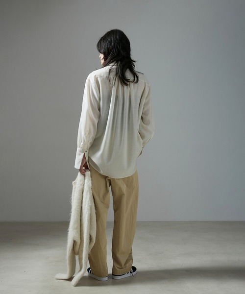 SALON adam et rope'（サロン アダム エ ロペ）の「イージーカービーパンツ（その他パンツ・レディース・ベージュ/ブラック・S/M）」の9枚目の写真