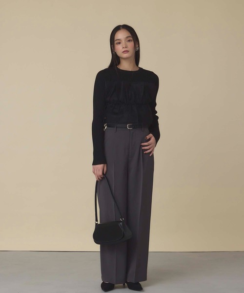 fifth(フィフス)の「ワンタックワイドパンツ(その他パンツ・レディース・チャコールグレー/アイボリー/ブラック/ピンク/ブラウン・S/M/L)」の19枚目の写真