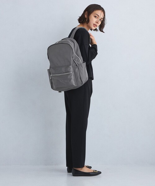 green label relaxing（グリーンレーベルリラクシング）の「ダブルジップ バックパック / リュック - はっ水 -（バックパック/リュック・レディース・ブラック/オフホワイト/グレー/モカ/その他1・FREE）」の9枚目の写真