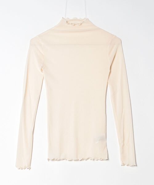 Per sist ence(パーシエンス)の「ハイネックシアーインナートップス(Tシャツ/カットソー・レディース・ホワイト/ブラウン/ブラック/オフホワイト/グレー・FREE)」の12枚目の写真