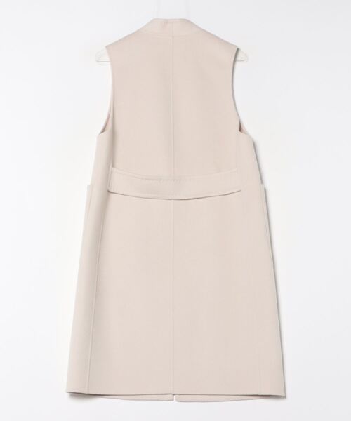 qualite（カリテ）の「ダブルフェイスジレ/ベスト（ベスト・レディース・ライトベージュ/チャコールグレー・36/38）」の3枚目の写真