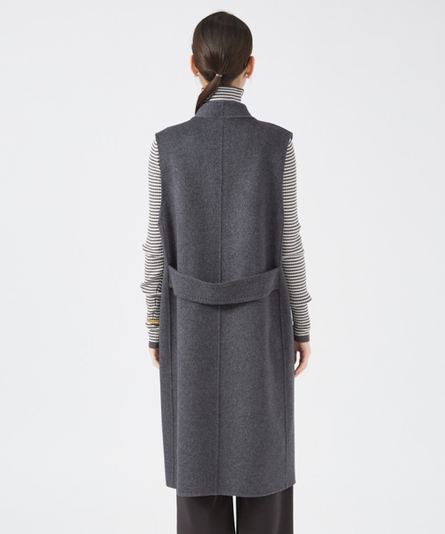 qualite（カリテ）の「ダブルフェイスジレ/ベスト（ベスト・レディース・ライトベージュ/チャコールグレー・36/38）」の11枚目の写真