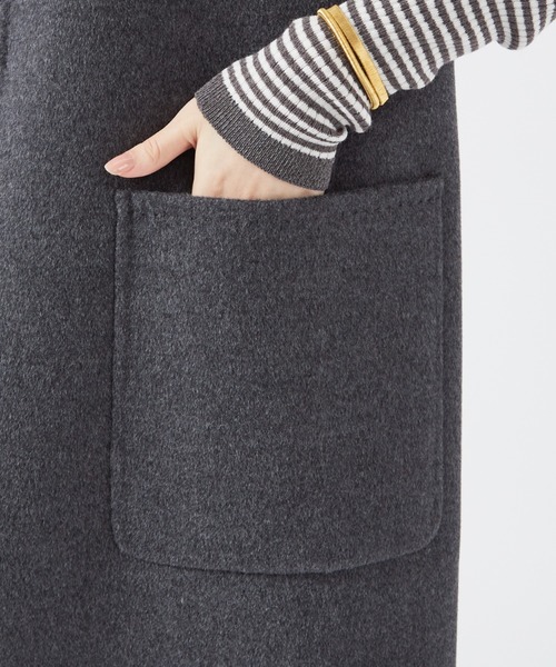 qualite（カリテ）の「ダブルフェイスジレ/ベスト（ベスト・レディース・ライトベージュ/チャコールグレー・36/38）」の13枚目の写真