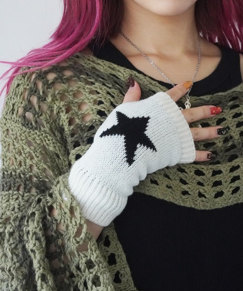 SORUTT / ソルト 】 Y2K ヒップホップ 星デザイン アームウォーマー