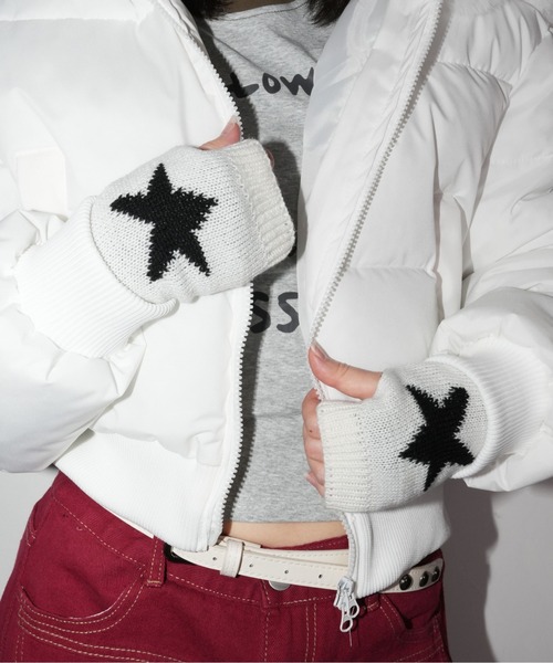 SORUTT / ソルト 】 Y2K ヒップホップ 星デザイン アームウォーマー