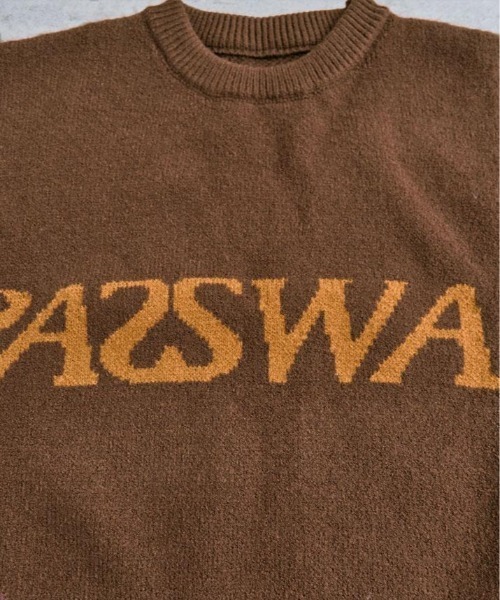 kirakiraShop（キラキラショップ）の「もっちり肌触りで暖かさ抜群。バイカラー ロゴ クルーネック ニット プルオーバー（ニット/セーター・レディース・クリーム/ネイビー/チャコール/ブラウン・FREE）」の20枚目の写真