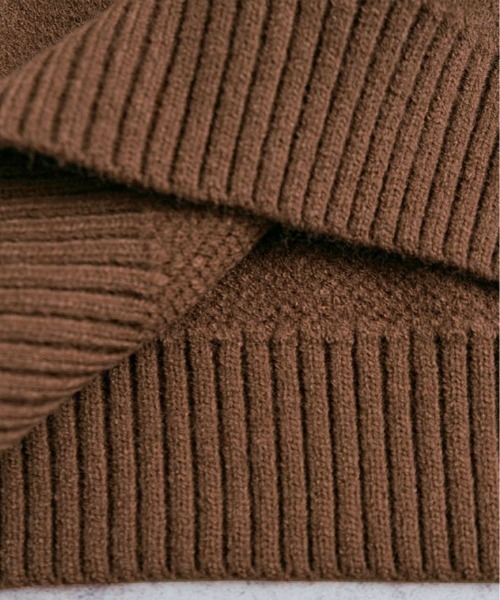 kirakiraShop（キラキラショップ）の「もっちり肌触りで暖かさ抜群。バイカラー ロゴ クルーネック ニット プルオーバー（ニット/セーター・レディース・クリーム/ネイビー/チャコール/ブラウン・FREE）」の22枚目の写真