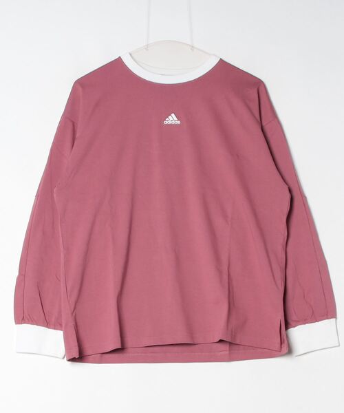 adidas(アディダス)の「アディダス adidas ワーディング ルーズフィット シングルジャージー 長袖Tシャツ(Tシャツ/カットソー・レディース・マスタード/スモークピンク/ホワイト・M/L/S/XL)」の20枚目の写真