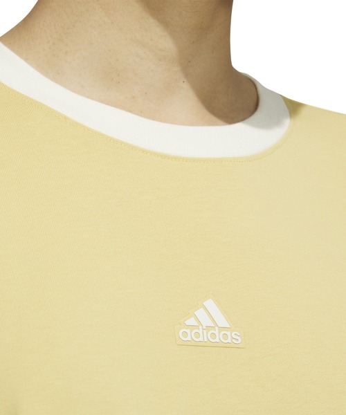 adidas(アディダス)の「アディダス adidas ワーディング ルーズフィット シングルジャージー 長袖Tシャツ(Tシャツ/カットソー・レディース・マスタード/スモークピンク/ホワイト・M/L/S/XL)」の16枚目の写真