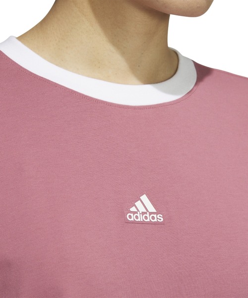 adidas(アディダス)の「アディダス adidas ワーディング ルーズフィット シングルジャージー 長袖Tシャツ(Tシャツ/カットソー・レディース・マスタード/スモークピンク/ホワイト・M/L/S/XL)」の17枚目の写真