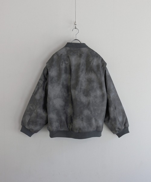 LILL ルーズシルエットメタルジップボリュームMA-1 (XLサイズ) ルーズシルエットメタルジップ ボリュームMA-1ブルゾン（MA-1