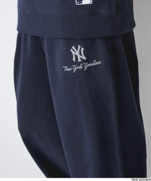 LOWRYS FARM（ローリーズファーム）の「MLBスウェットパンツ 147114（スウェットパンツ・レディース・ネイビー/グレー・LARGE/MEDIUM）」の5枚目の写真
