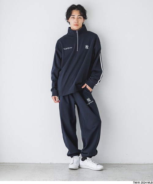 LOWRYS FARM（ローリーズファーム）の「MLBスウェットパンツ 147114（スウェットパンツ・レディース・ネイビー/グレー・LARGE/MEDIUM）」の8枚目の写真
