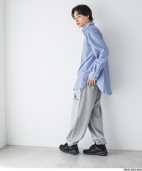 LOWRYS FARM（ローリーズファーム）の「MLBスウェットパンツ 147114（スウェットパンツ・レディース・ネイビー/グレー・LARGE/MEDIUM）」の9枚目の写真
