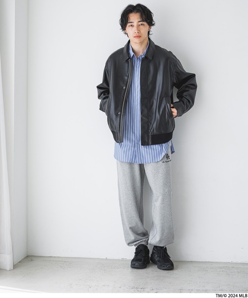 LOWRYS FARM（ローリーズファーム）の「MLBスウェットパンツ 147114（スウェットパンツ・レディース・ネイビー/グレー・LARGE/MEDIUM）」の13枚目の写真