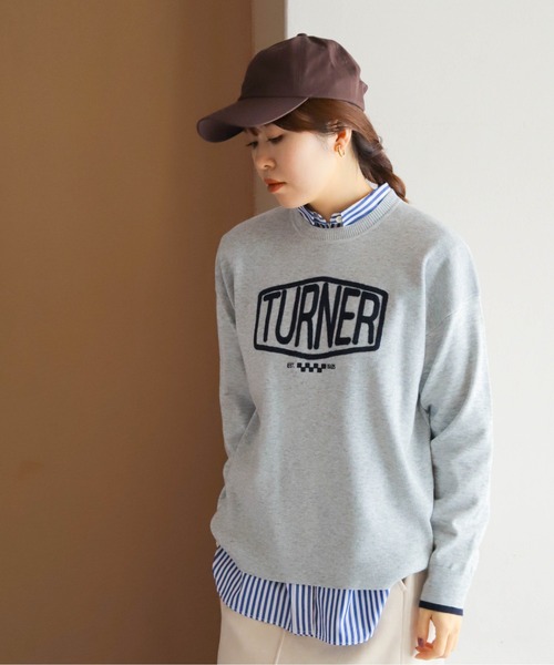 NOMBRE IMPAIR(ノンブルアンペール)の「TURNER刺繍 ニットP/O(ニット/セーター・レディース・グリーン/ライトグレー・FREE)」の10枚目の写真