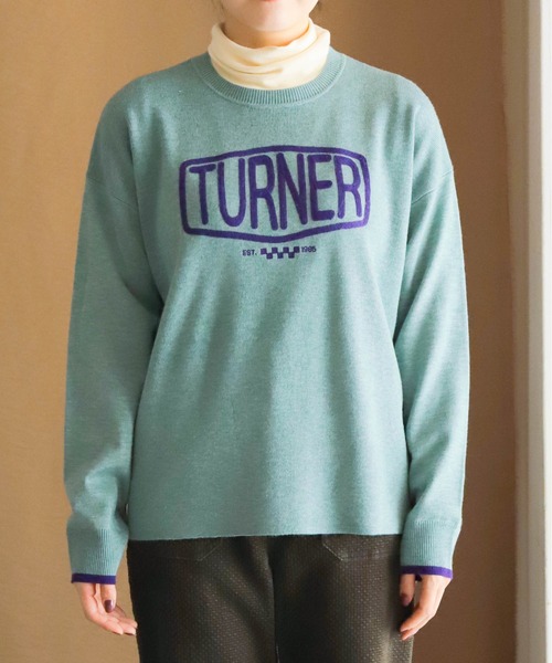 NOMBRE IMPAIR(ノンブルアンペール)の「TURNER刺繍 ニットP/O(ニット/セーター・レディース・グリーン/ライトグレー・FREE)」の14枚目の写真