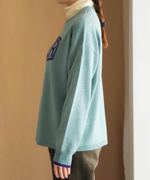 NOMBRE IMPAIR(ノンブルアンペール)の「TURNER刺繍 ニットP/O(ニット/セーター・レディース・グリーン/ライトグレー・FREE)」の16枚目の写真