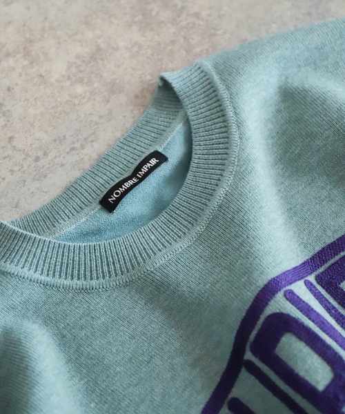 NOMBRE IMPAIR(ノンブルアンペール)の「TURNER刺繍 ニットP/O(ニット/セーター・レディース・グリーン/ライトグレー・FREE)」の17枚目の写真