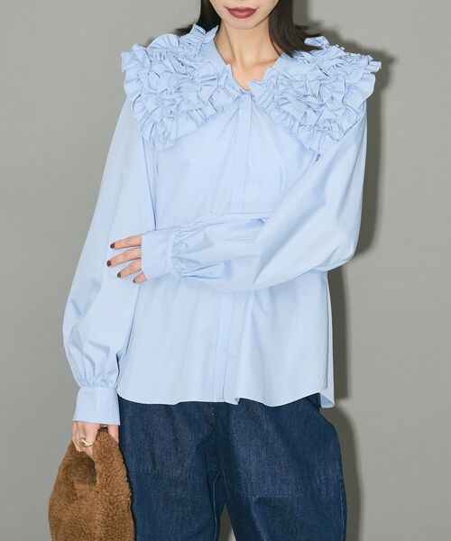 THE PAUSE】スクエアビッグカラーブラウス | Whim Gazette