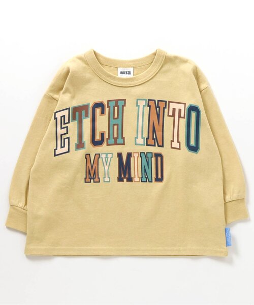BREEZE（ブリーズ）の「カラフルカレッジTシャツ（Tシャツ/カットソー・キッズ・イエロー/ベージュ/レッド/ピンク・100/90/140/130/120/110）」の7枚目の写真