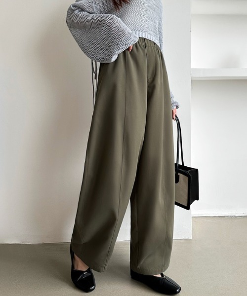 セール】【サイズ×カラー展開あり】 バレルパンツ ポケット付き