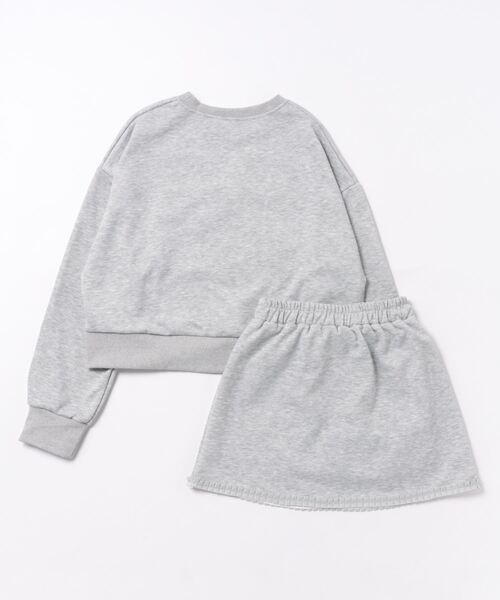 セール】蝶結び秋デザイン感スウェット＆スカートセットアップ