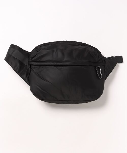 ADAM PATEK(アダムパテック)の「《ADAMPATEK》bright twill BIG body bag/ブライトツイル配色ビッグボディバッグ(ショルダーバッグ・メンズ・ブラック/グレー・FREE)」の1枚目の写真