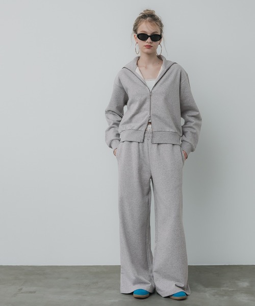 coca(coca)(コカ)の「【WEB限定セール】レースレイヤードドッキング スウェットパンツ(スウェットパンツ・レディース・ネイビー/グレー・L/M)」の5枚目の写真