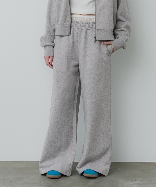 coca(coca)(コカ)の「【WEB限定セール】レースレイヤードドッキング スウェットパンツ(スウェットパンツ・レディース・ネイビー/グレー・L/M)」の6枚目の写真
