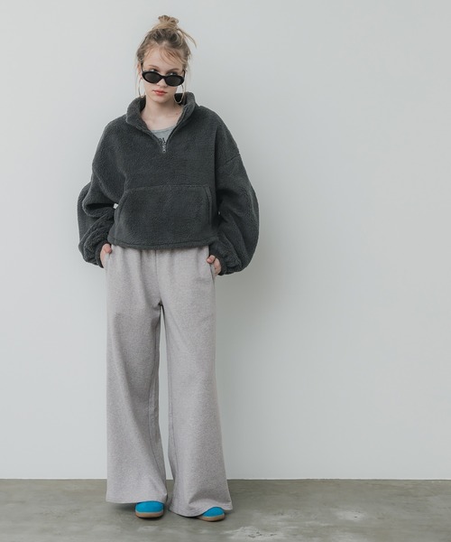 coca(coca)(コカ)の「【WEB限定セール】レースレイヤードドッキング スウェットパンツ(スウェットパンツ・レディース・ネイビー/グレー・L/M)」の9枚目の写真