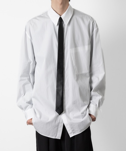 シンセティックレザー ナロータイ / SYNTHETIC LEATHER NARROW TIE