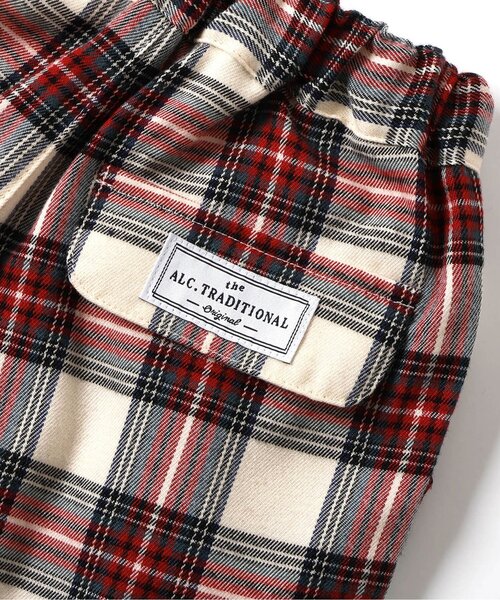 セール】【リンク】無地・チェック柄タックパンツ（その他パンツ