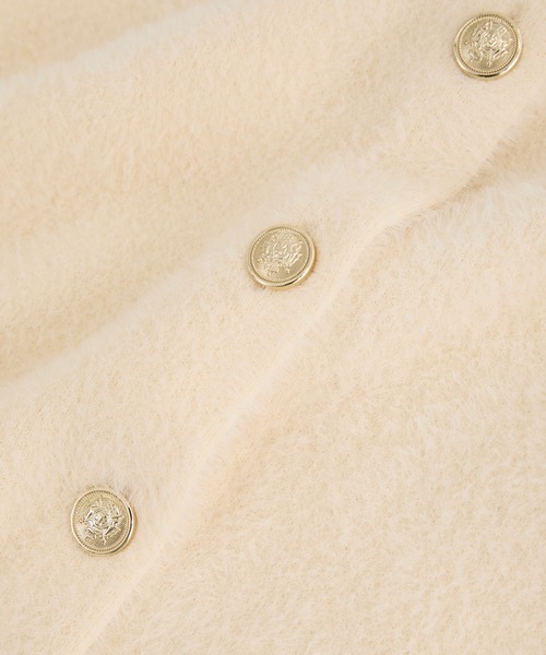 VIS（ビス）の「ラビットタッチメタルボタンカーディガン（カーディガン/ボレロ・レディース・オフホワイト/ブラウン/ネイビー・FREE）」の13枚目の写真