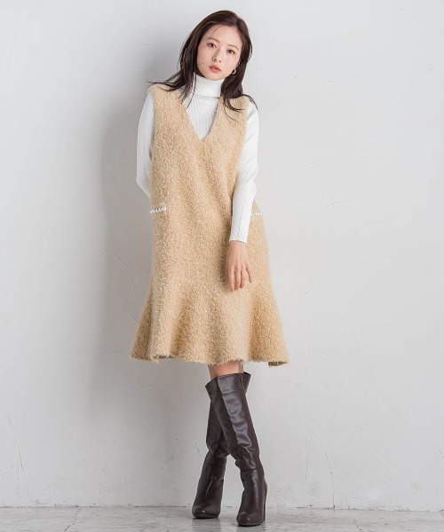 タートルリブニット≪手洗い可能≫（ニット/セーター）｜QUEENS COURT（クイーンズコート）