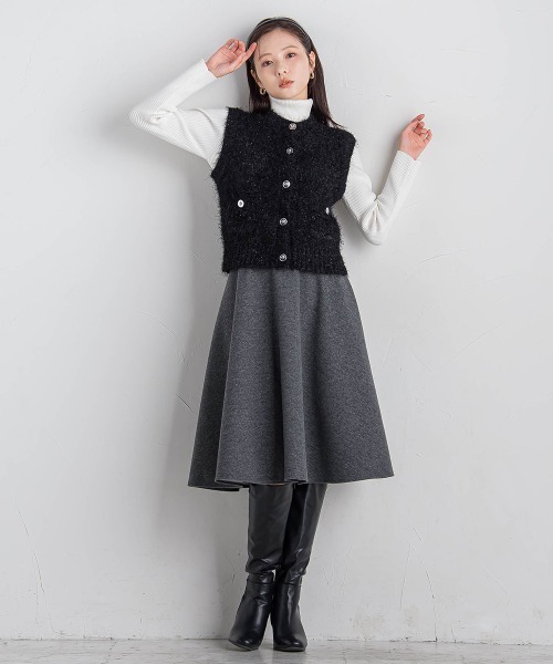 タートルリブニット≪手洗い可能≫（ニット/セーター）｜QUEENS COURT（クイーンズコート）